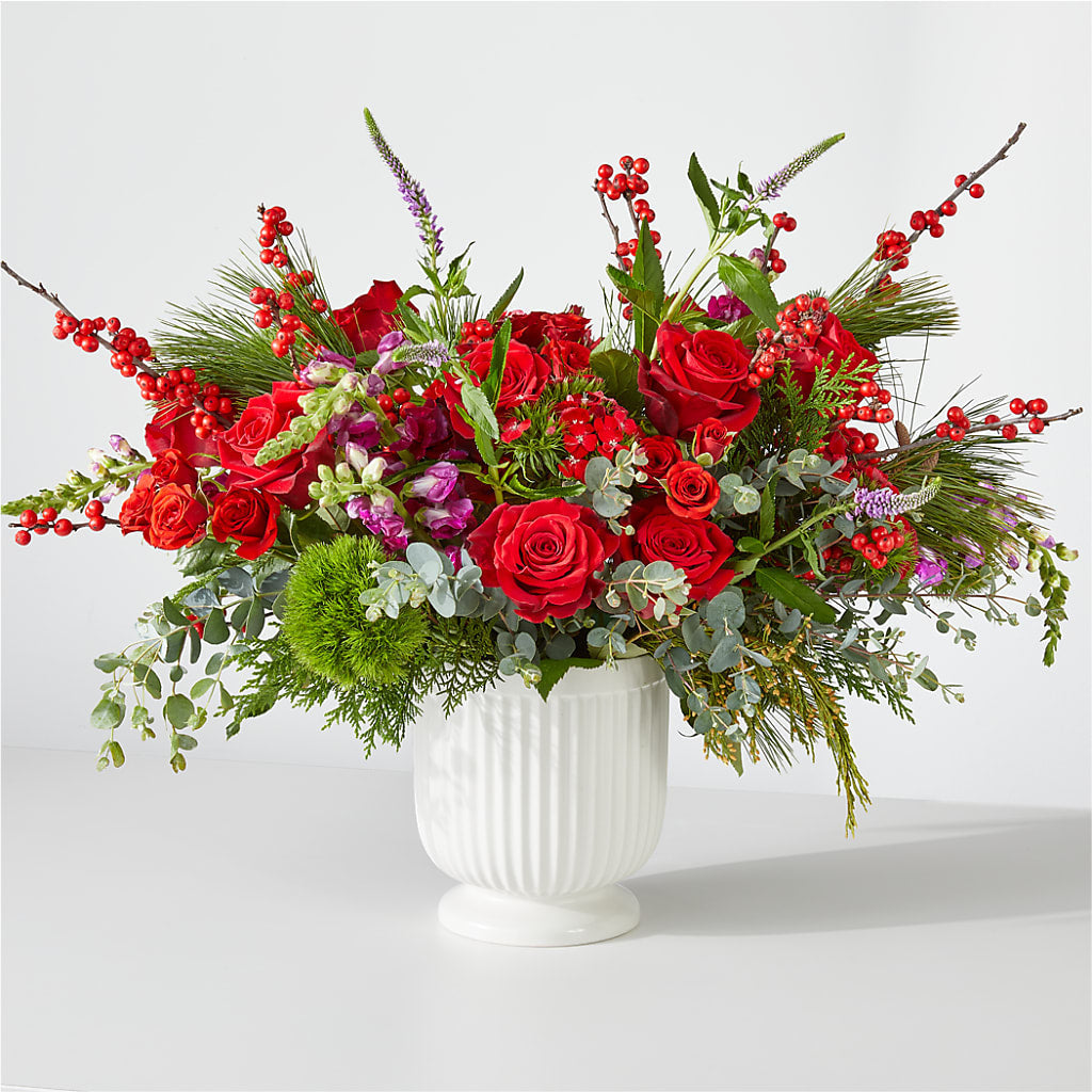 Big Red Bow Bouquet – Roots Of Love, Spotswood NJ
