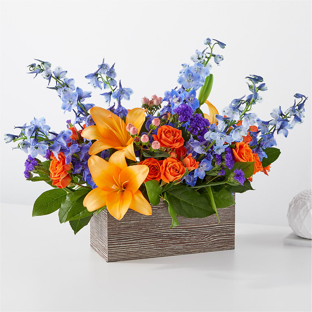 Radiant Citrus Box Bouquet – Roots Of Love, Spotswood NJ
