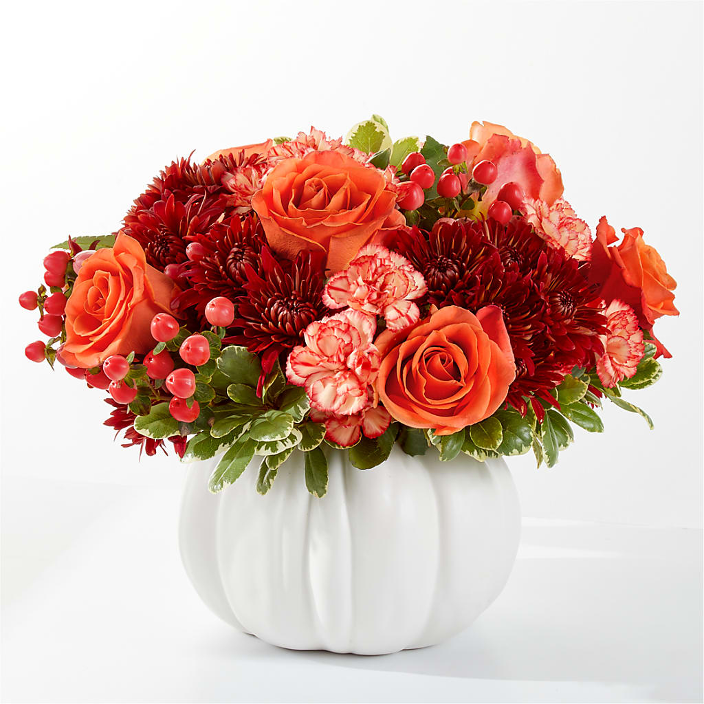 Autumn Air Pumpkin Bouquet – Roots Of Love, Spotswood NJ