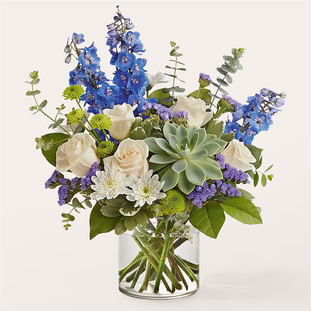 Cerulean Waves Bouquet – Roots Of Love, Spotswood NJ