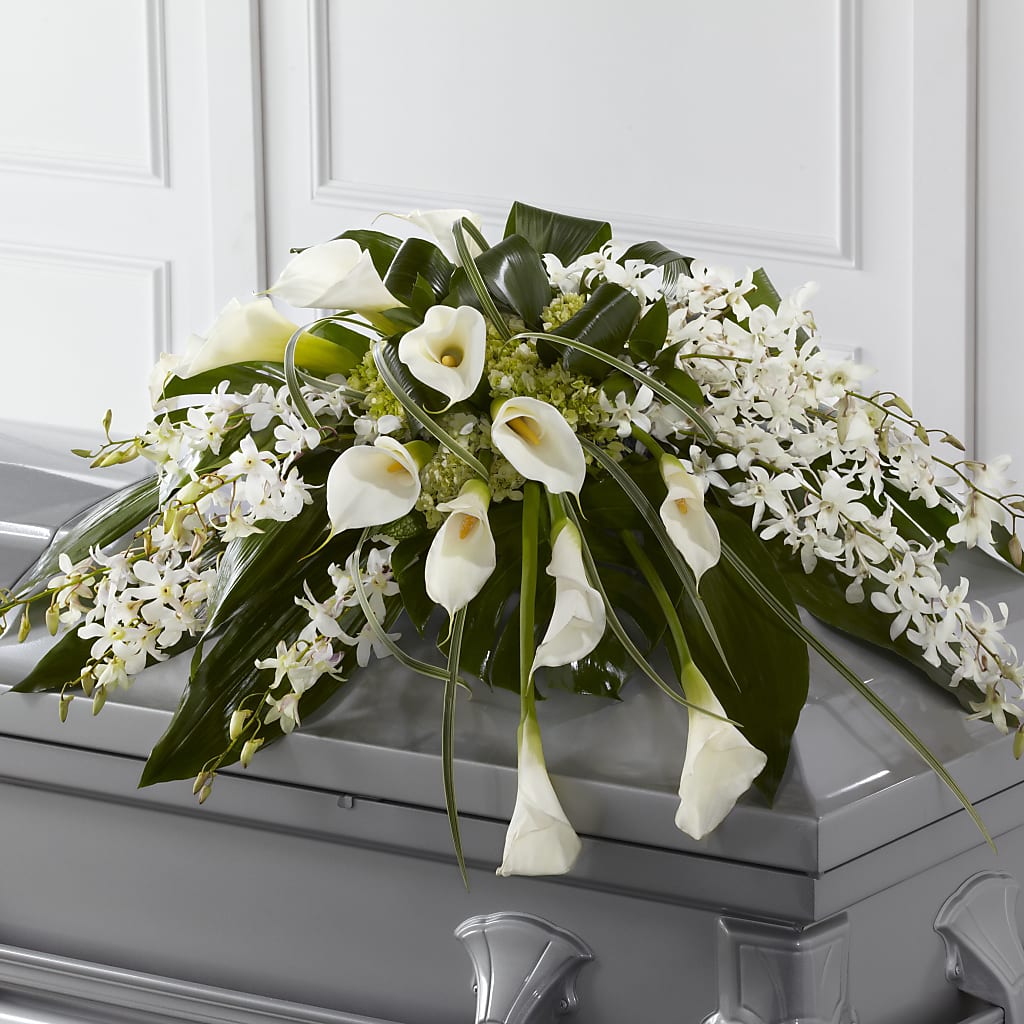 Angel Wings Casket Spray – Roots Of Love, Spotswood NJ