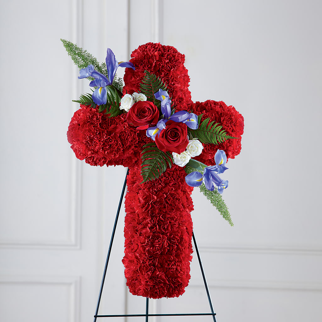 Faithful Hero Floral Cross – Roots Of Love, Spotswood NJ
