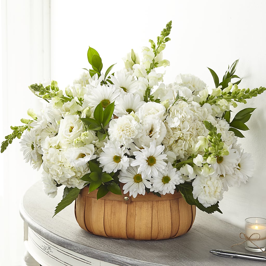 Pure Ivory Basket – Roots Of Love, Spotswood NJ