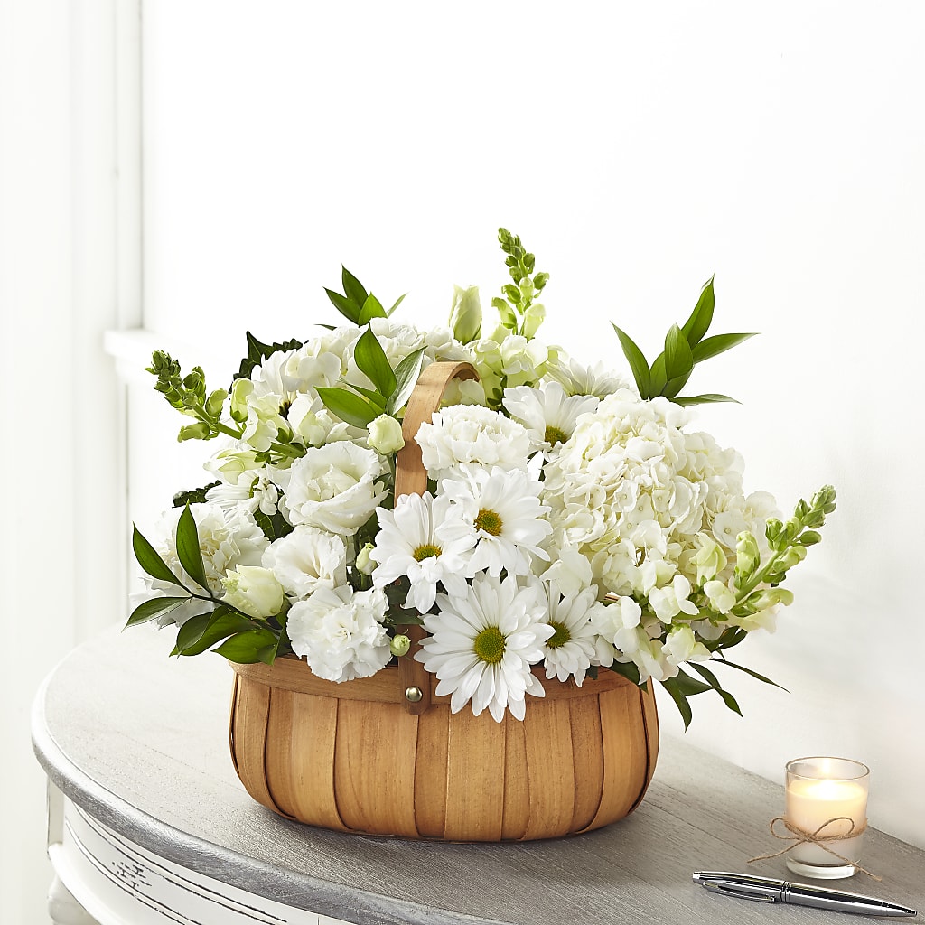 Pure Ivory Basket – Roots Of Love, Spotswood NJ