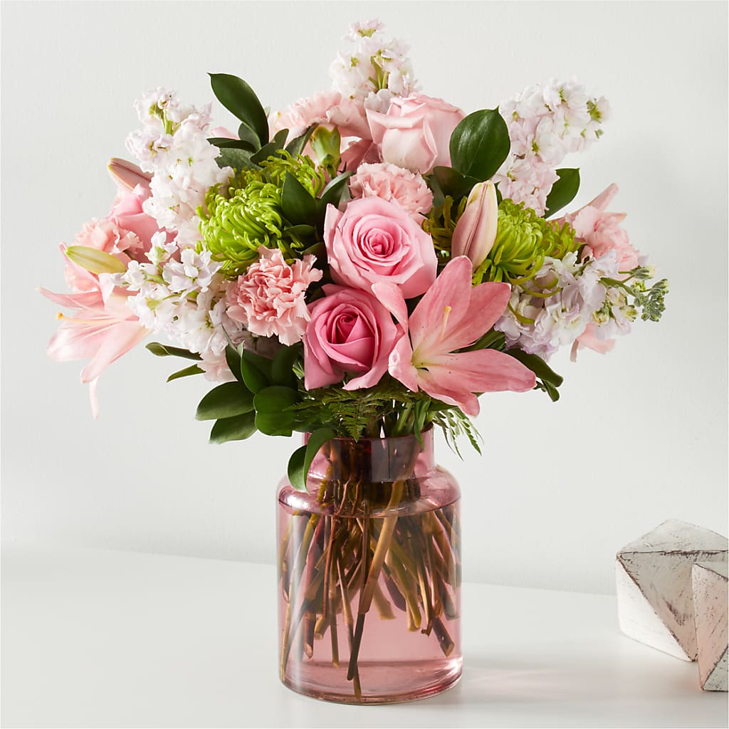 Pretty in Pink Bouquet – Roots Of Love, Spotswood NJ