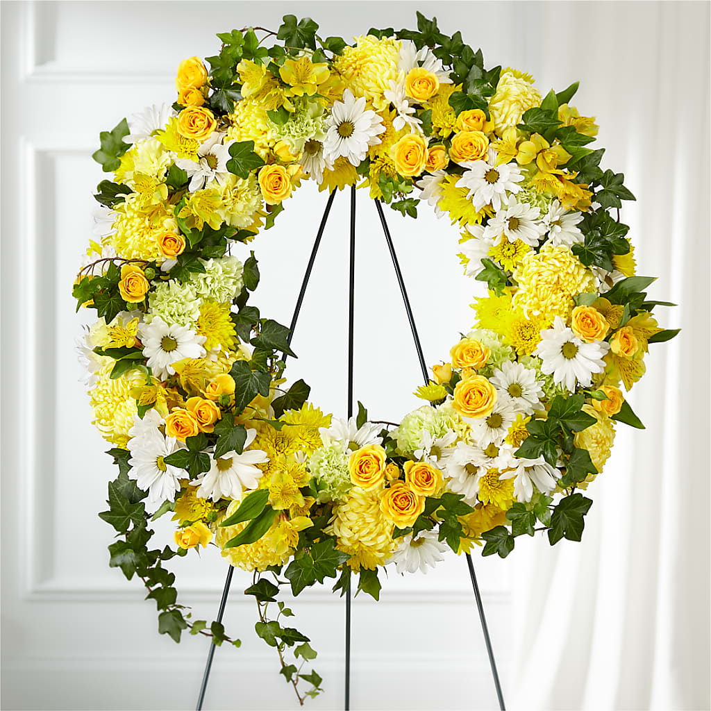 Golden Remembrance Wreath – Roots Of Love, Spotswood NJ