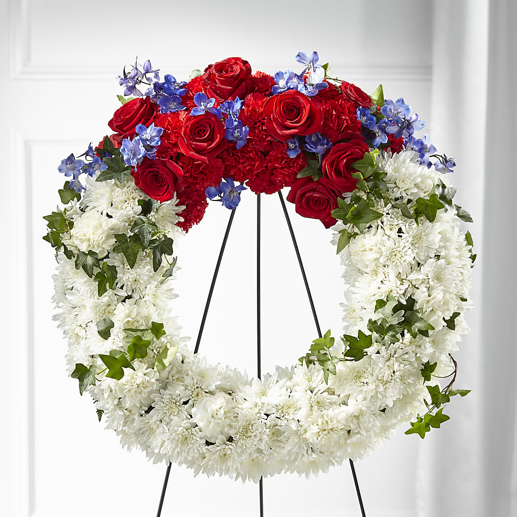 Patriotic Passion Wreath – Roots Of Love, Spotswood NJ