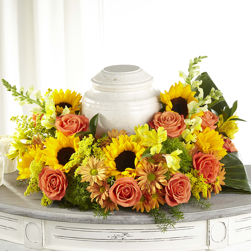 Faithful Sunflower Cremation Adornment – Roots Of Love, Spotswood NJ