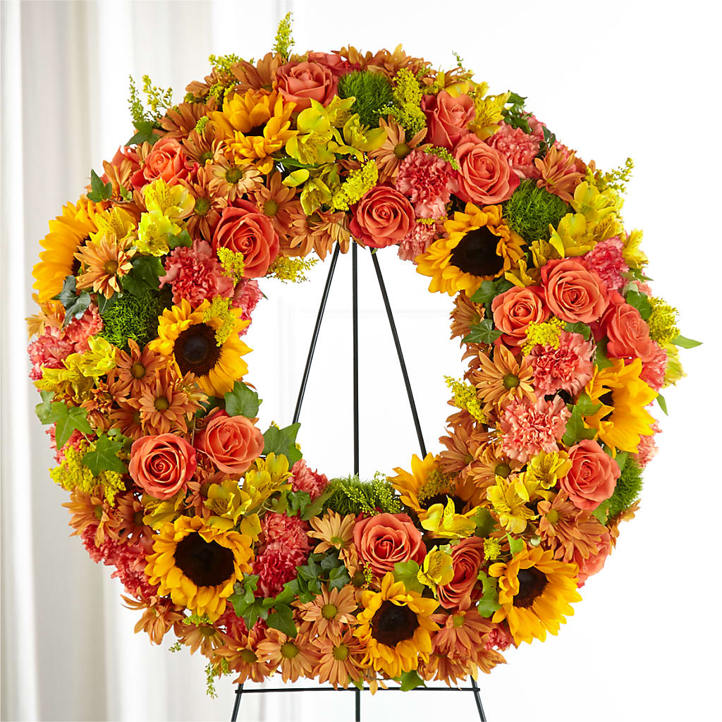 Autumnal Memories Wreath (Standard) – Roots Of Love, Spotswood NJ
