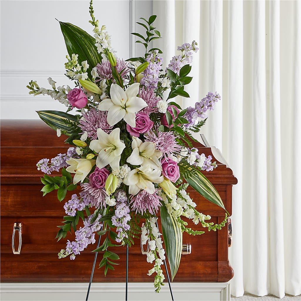 Grateful Hearts Standing Spray – Roots Of Love, Spotswood NJ