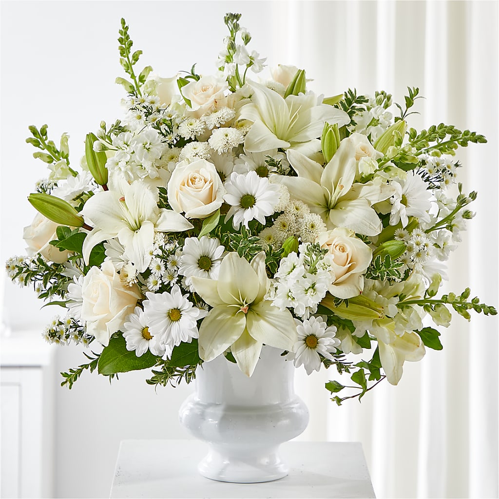 Uplifting Urn Arrangement – Roots Of Love, Spotswood NJ