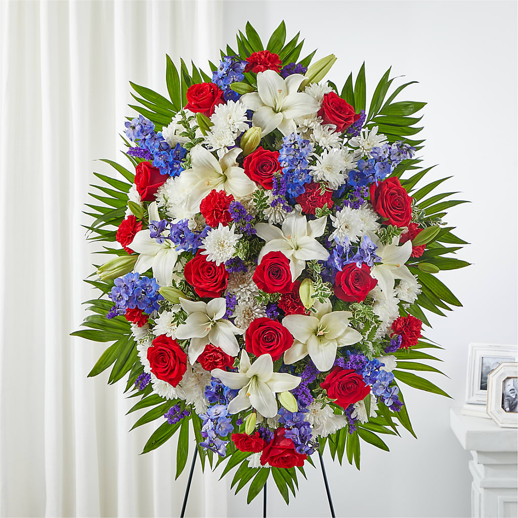 Cherished Service Standing Spray – Roots Of Love, Spotswood NJ