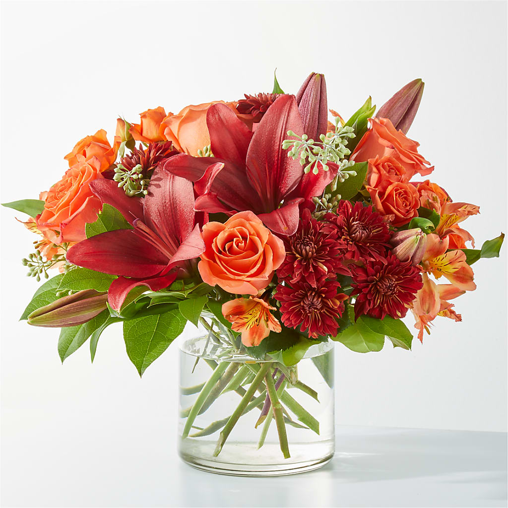 Crimson Leaves Bouquet – Roots Of Love, Spotswood NJ