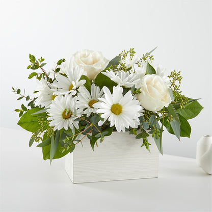Fresh Linen Box Bouquet –  Roots Of Love, Spotswood NJ