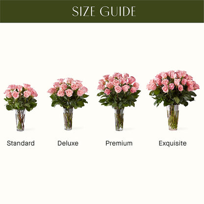 Long Stem Pink Rose Bouquet –  Roots Of Love, Spotswood NJ