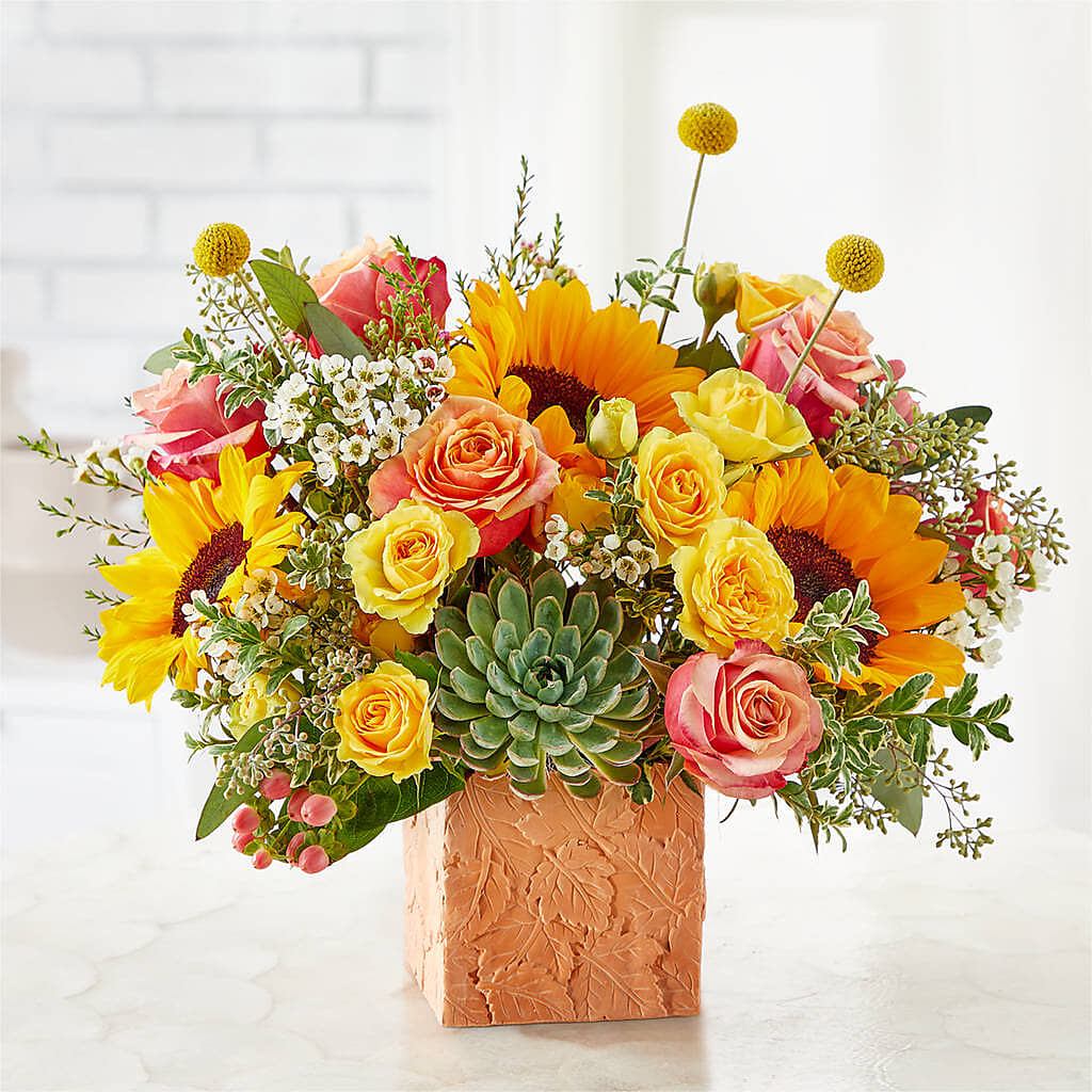 Sunflower Season Bouquet –  Roots Of Love, Spotswood NJ