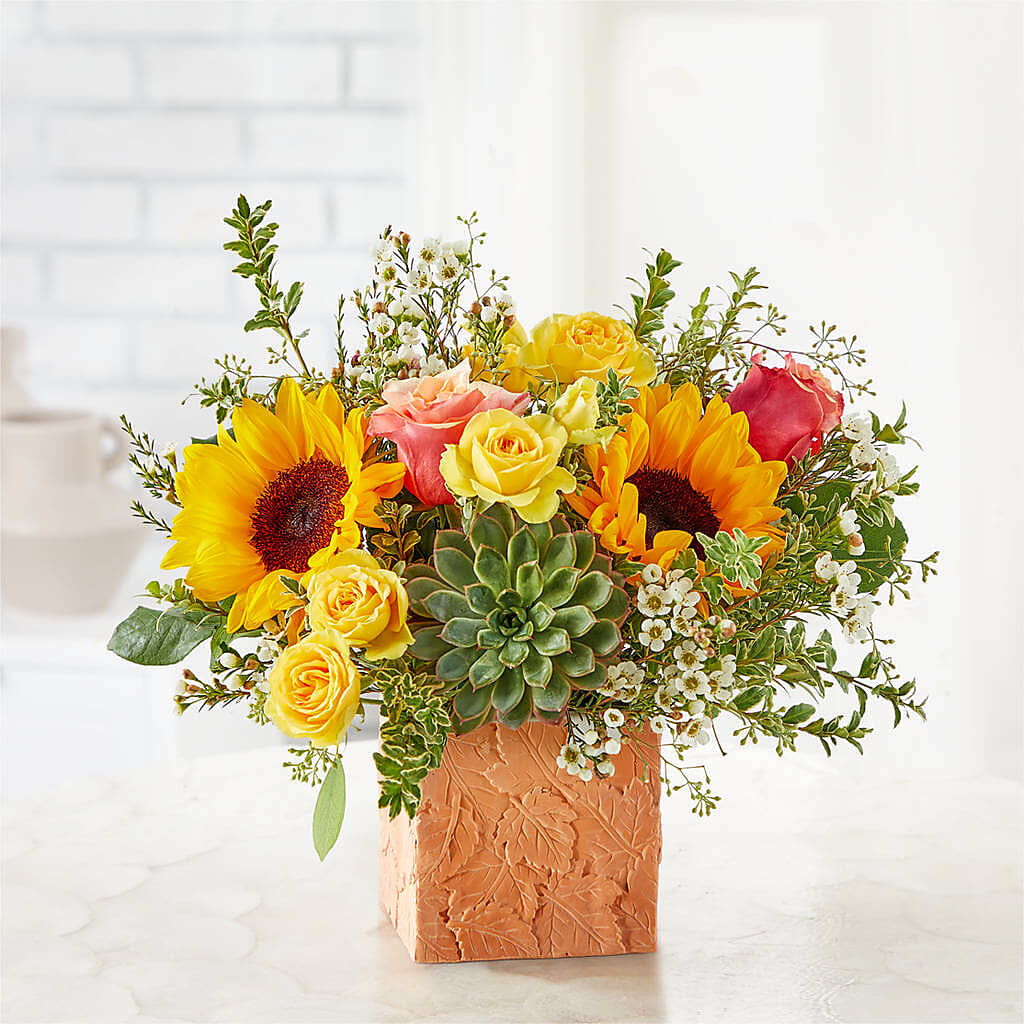Sunflower Season Bouquet –  Roots Of Love, Spotswood NJ