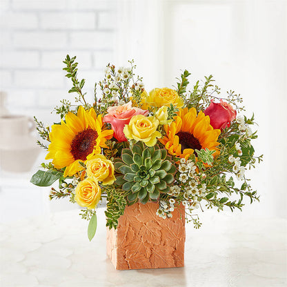 Sunflower Season Bouquet –  Roots Of Love, Spotswood NJ