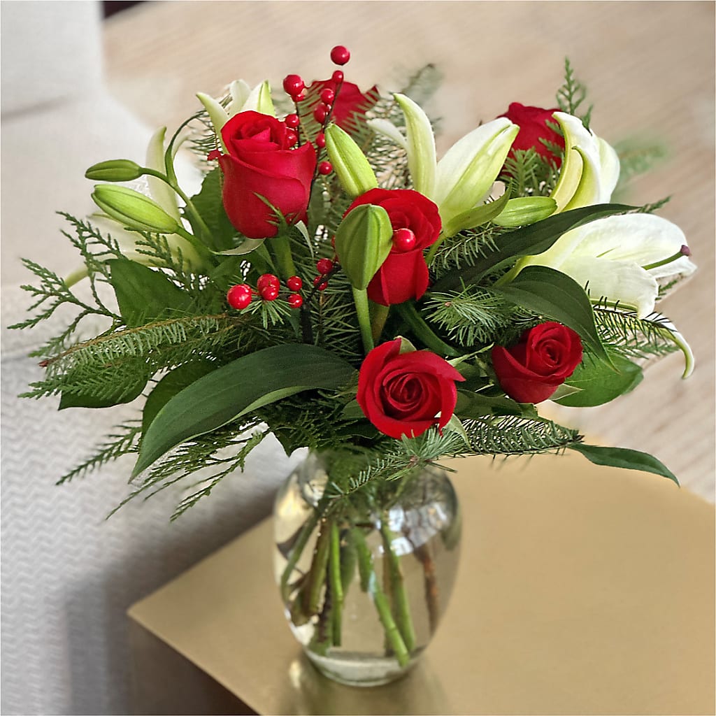 Sparkling Snowflakes Bouquet –  Roots Of Love, Spotswood NJ