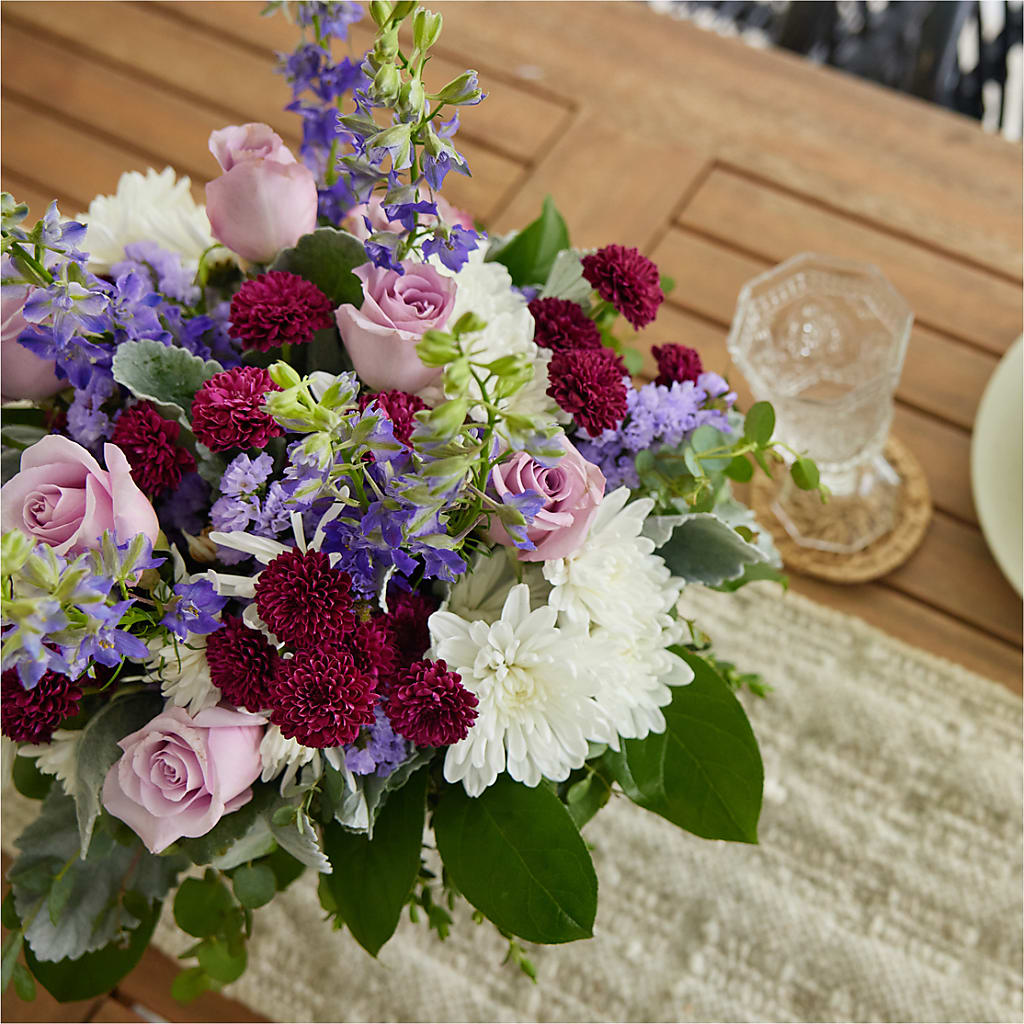 Violet Frost Bouquet –  Roots Of Love, Spotswood NJ