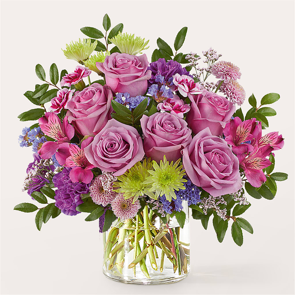 Glass Half Full Bouquet –  Roots Of Love, Spotswood NJ