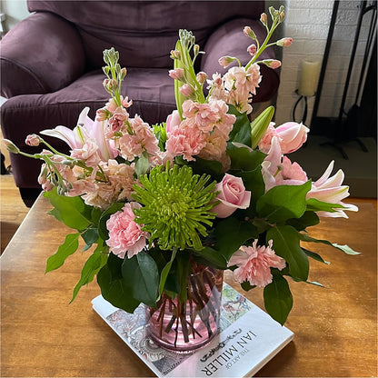 Pretty in Pink Bouquet –  Roots Of Love, Spotswood NJ