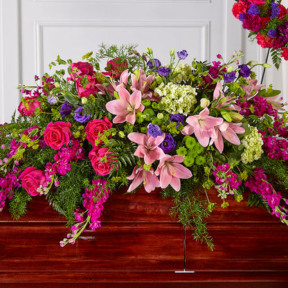 Radiant Tribute Casket Spray –  Roots Of Love, Spotswood NJ