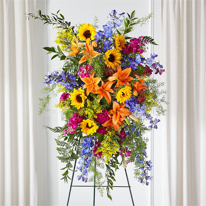 Sunlit Memories Standing Spray (Standard) –  Roots Of Love, Spotswood NJ