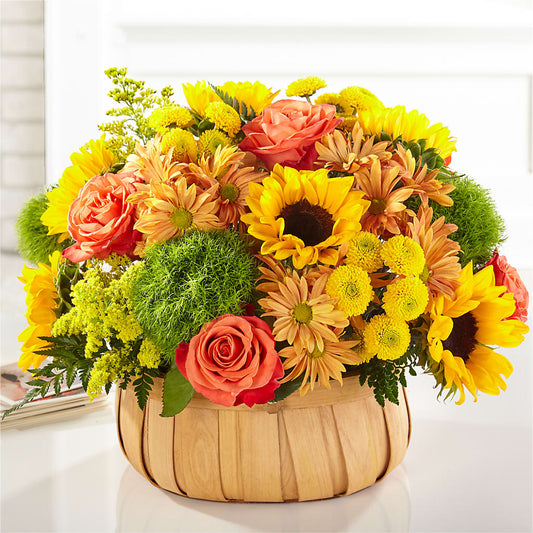 Harvest Sunflower Basket –  Roots Of Love, Spotswood NJ