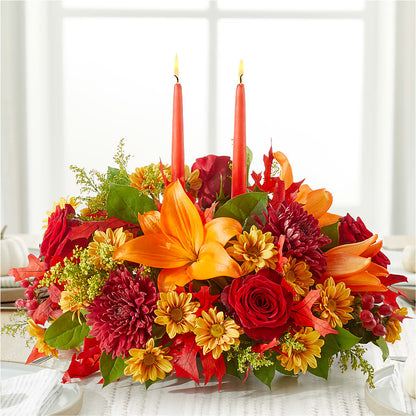 Autumn's Embrace Centerpiece –  Roots Of Love, Spotswood NJ