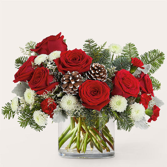 Yule Cheer Bouquet –  Roots Of Love, Spotswood NJ